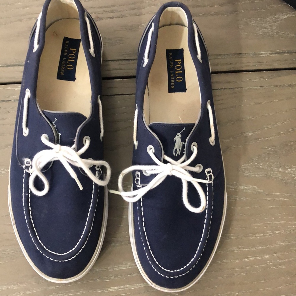 Polo Ralph Lauren canvas boat shoes size 12 D